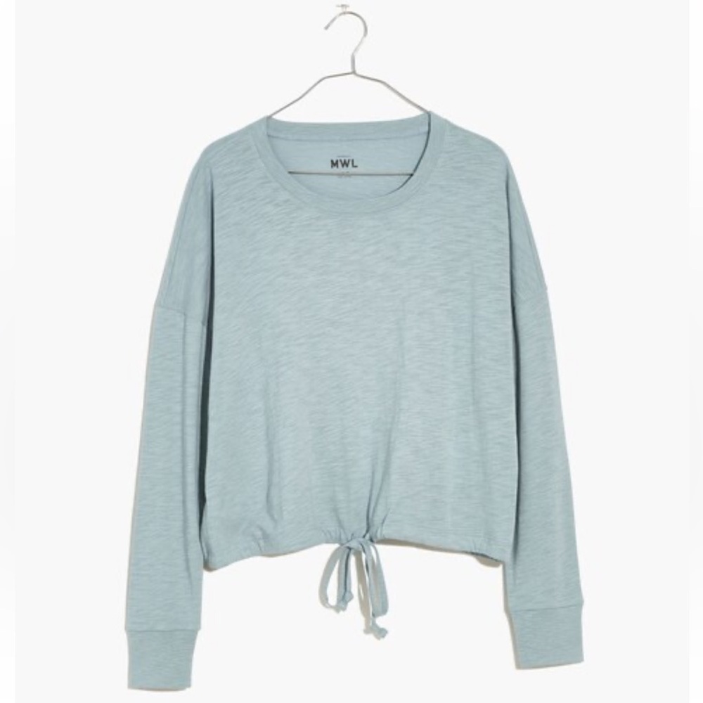Madewell Light Blue Long Sleeve Tee